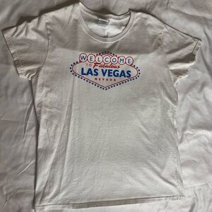Las Vegas White T-Shirt